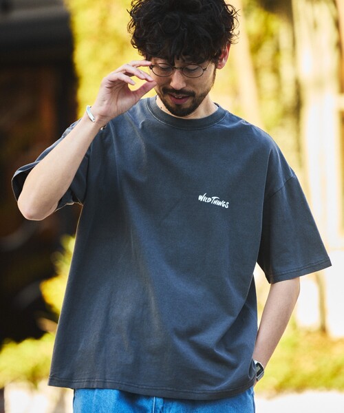 「FREAK'S STORE」 半袖Tシャツ SMALL ブラック×ブラック メンズ_画像8