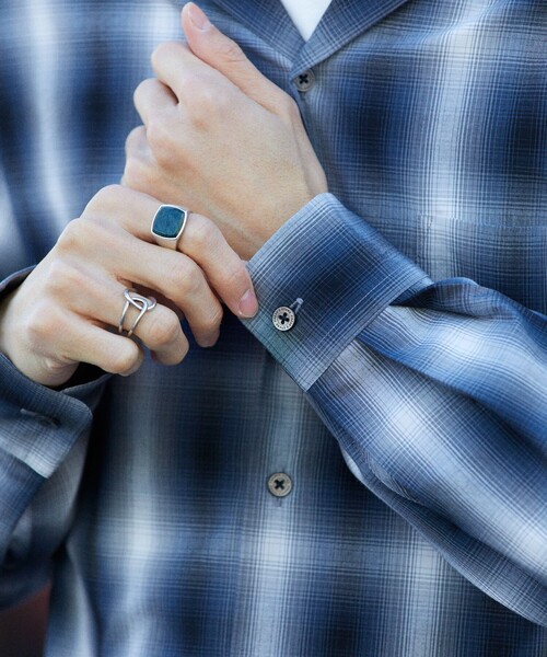 「FREAK'S STORE」 長袖シャツ MEDIUM ブラック メンズ_画像8