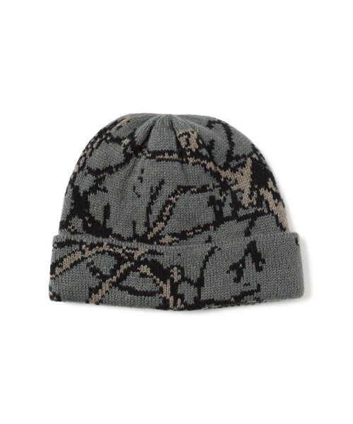 ニット帽 ニットキャップ DeMarcoLab / GHOSTREE CAMO MOHAIR BEANIE
