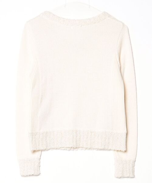 「en recre」 長袖ニット 38 ホワイト レディース_画像2