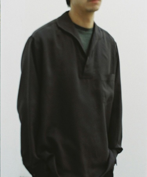 「LIDNM」 長袖シャツ MEDIUM ブラック系その他 メンズ_画像9