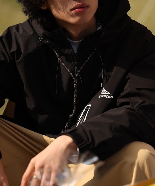 「SAISON DE PAPILLON」 「BLUEHCHN」マウンテンパーカー L ブラウン メンズ_画像3