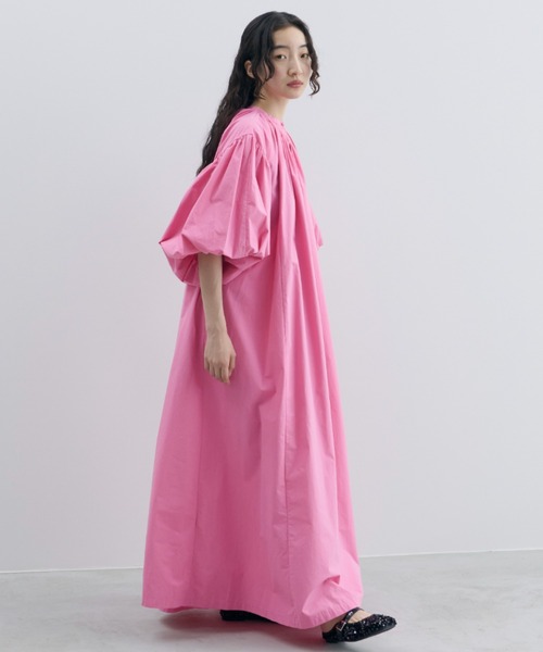 PERNA ピンク ロングワンピース PERNA（ペルナ） 長袖ワンピース LARGE ピンク レディース : ZOZOTOWN