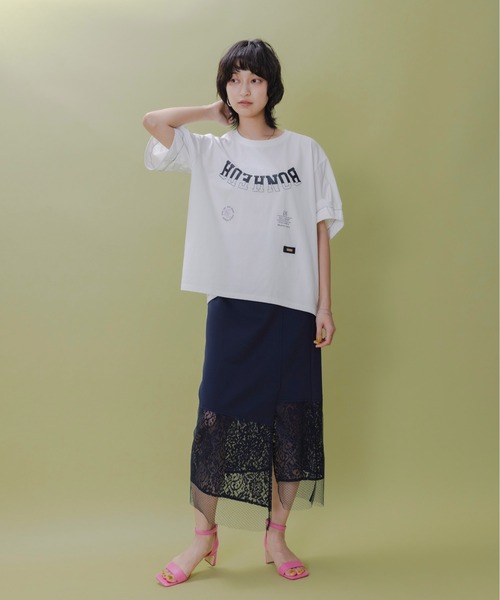 「Eimee Law」 7分袖カットソー FREE オフホワイト レディース_画像5