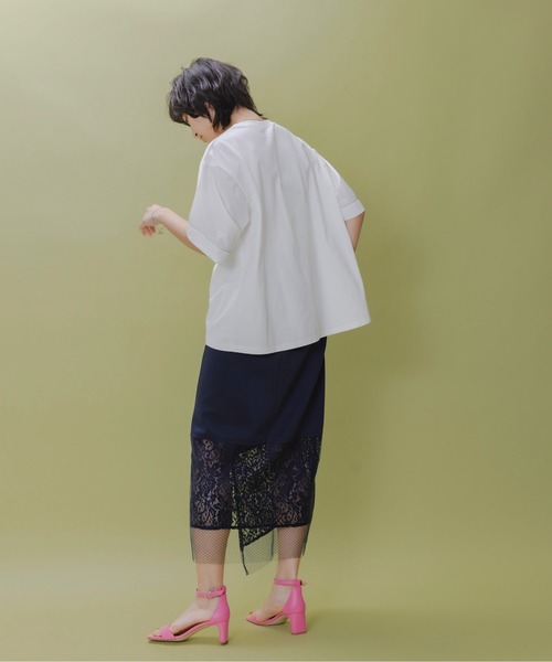 「Eimee Law」 7分袖カットソー FREE オフホワイト レディース_画像6