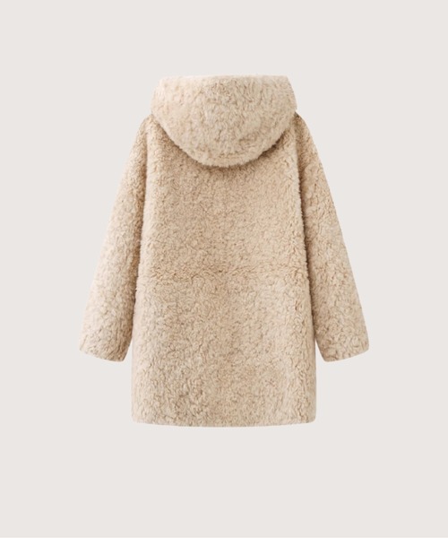 LA POMME petit（ラポミ・プチ） ムートンコート ボアコート Cozy Faux