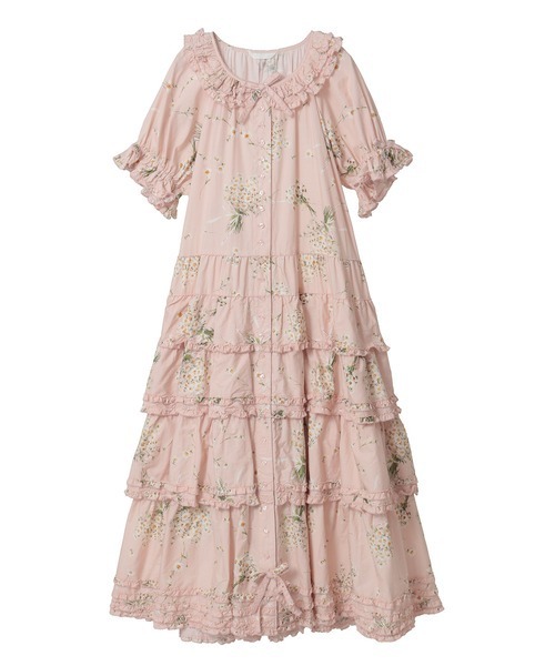 ピンクハウス　マーガレット　ワンピース・小物　3点セット　ピンク　美品 PINK HOUSE（ピンクハウス） ワンピース マーガレットブーケプリント