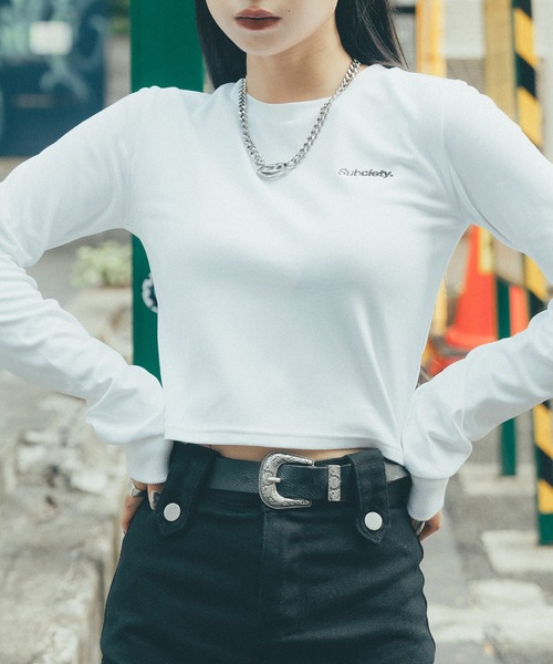 「Subciety」 長袖カットソー FREE ブラック レディース_画像8