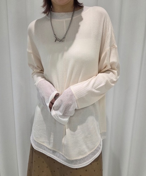Ameri（アメリ） tシャツ COTTON SILK SOFT TOP レディース : ZOZOTOWN