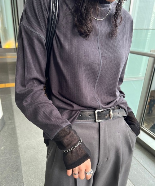 Ameri（アメリ） tシャツ COTTON SILK SOFT TOP レディース : ZOZOTOWN