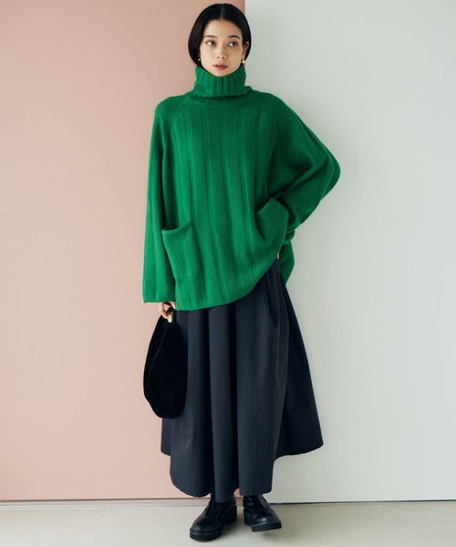 「BARNYARDSTORM」 タートルネックニット FREE グリーン レディース_画像8