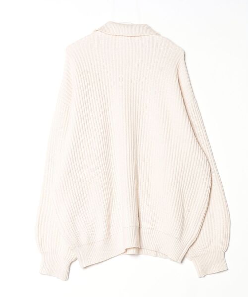 「EMMA CLOTHES」 長袖ニット L ベージュ メンズ_画像2