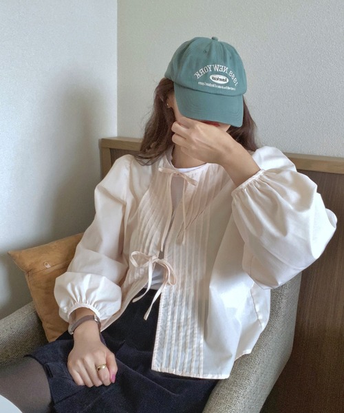「LAUIR」 長袖ブラウス MEDIUM クリーム レディース_画像9
