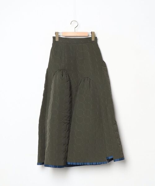 UN3D.（アンスリード） ロングスカート 36 カーキ レディース