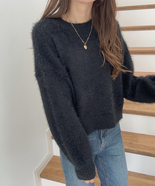 「LAUIR」 長袖ニット FREE ベージュ レディース_画像2