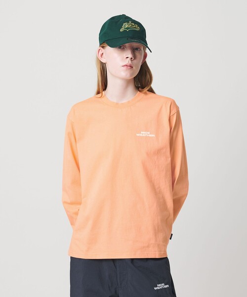 NICE WEATHER tシャツ 「NICE WEATHER」ロゴ ロングスリーブTシャツ