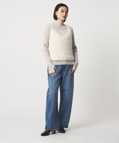 「A DAY IN THE LIFE UNITED ARROWS」 キャミソールニット FREE ベージュ レディース_画像3