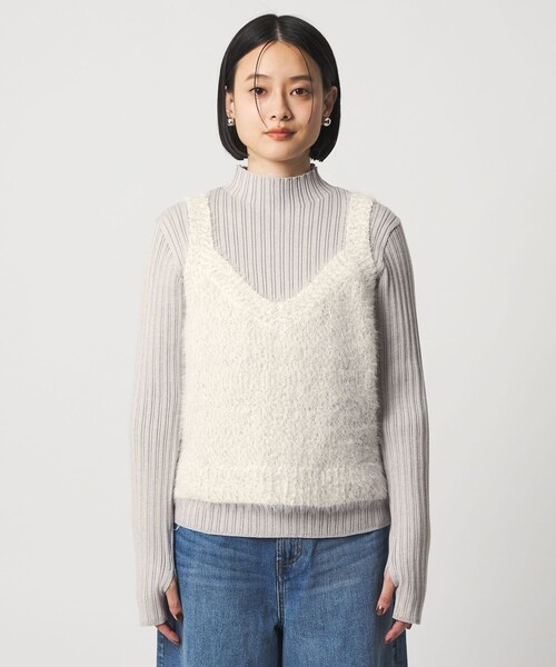 「A DAY IN THE LIFE UNITED ARROWS」 キャミソールニット FREE ベージュ レディース_画像6