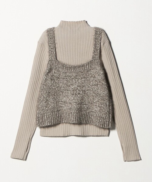 「A DAY IN THE LIFE UNITED ARROWS」 キャミソールニット FREE ベージュ レディース_画像9