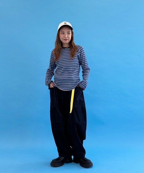 「niko and...」 イージーパンツ LARGE グレー レディース_画像10