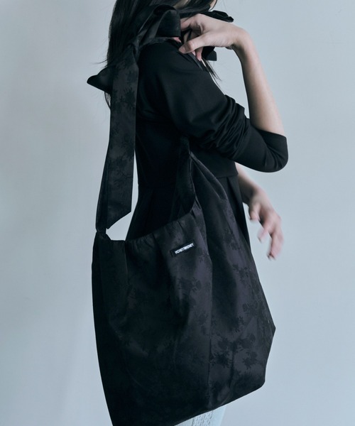 HONEY MI HONEY（ハニーミーハニー） トートバッグ 大きめ rose satin