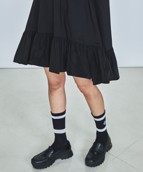 「DOUBLE STANDARD CLOTHING」 長袖ワンピース FREE ブラック レディース_画像10