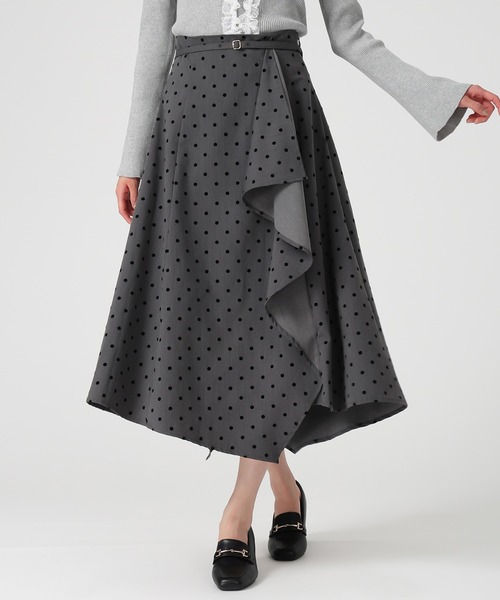 「MISCH MASCH」 フレアスカート M グレー レディース_画像3