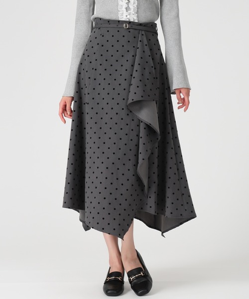 「MISCH MASCH」 フレアスカート M グレー レディース_画像4