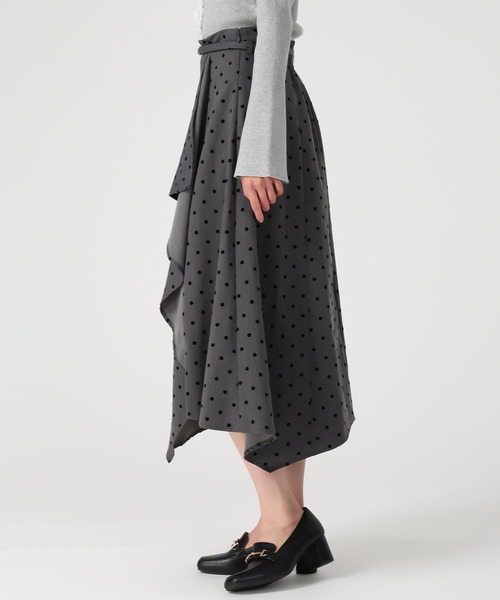 「MISCH MASCH」 フレアスカート M グレー レディース_画像6