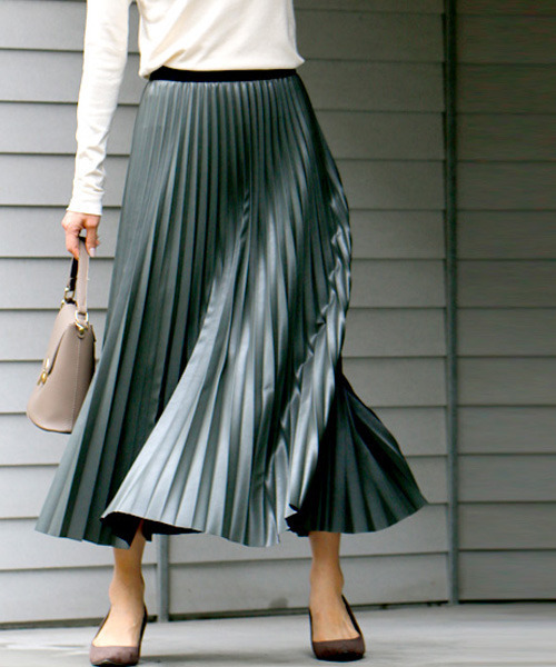 「Ehre style」 プリーツスカート FREE ブラック レディース_画像5