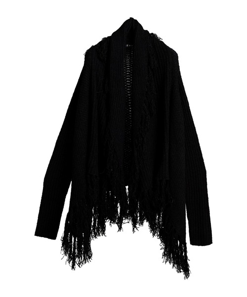 「NO ID.」 ニットカーディガン ONE SIZE ブラック メンズ_画像6