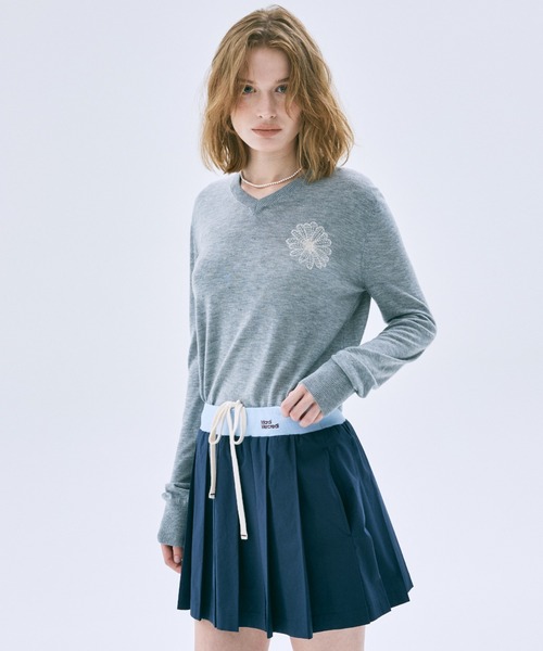 Mardi Mercredi（マルディメクルディ） スカート COTTON PLEATED MINI