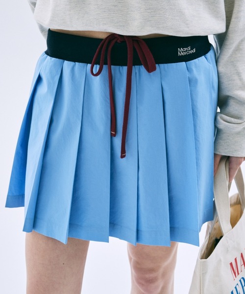 Mardi Mercredi（マルディメクルディ） スカート COTTON PLEATED MINI