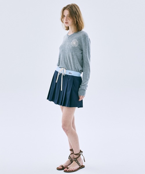 Mardi Mercredi（マルディメクルディ） スカート COTTON PLEATED MINI