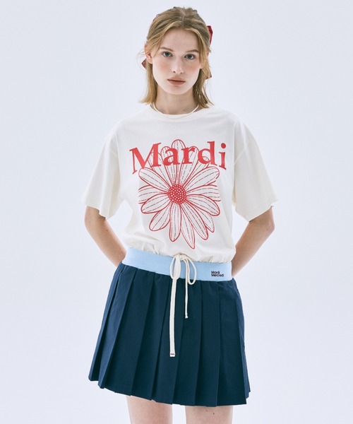Mardi Mercredi（マルディメクルディ） スカート COTTON PLEATED MINI