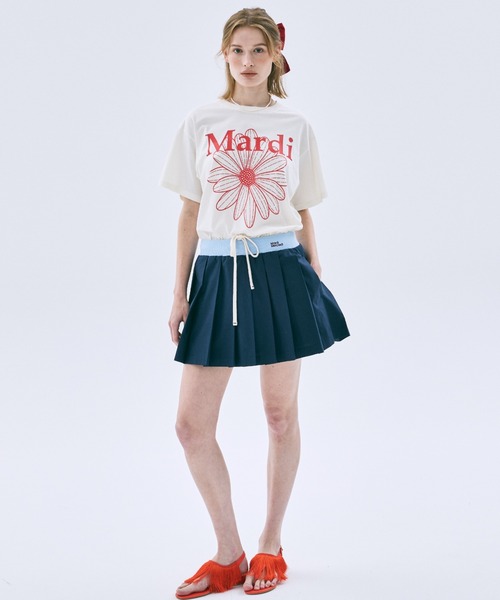 Mardi Mercredi（マルディメクルディ） スカート COTTON PLEATED MINI
