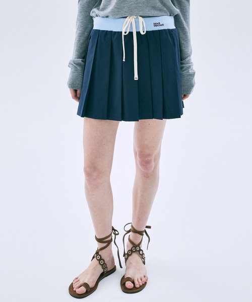 Mardi Mercredi（マルディメクルディ） スカート COTTON PLEATED MINI