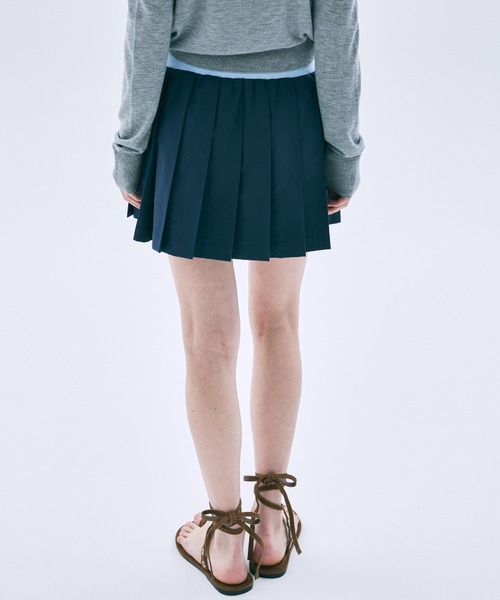 Mardi Mercredi（マルディメクルディ） スカート COTTON PLEATED MINI