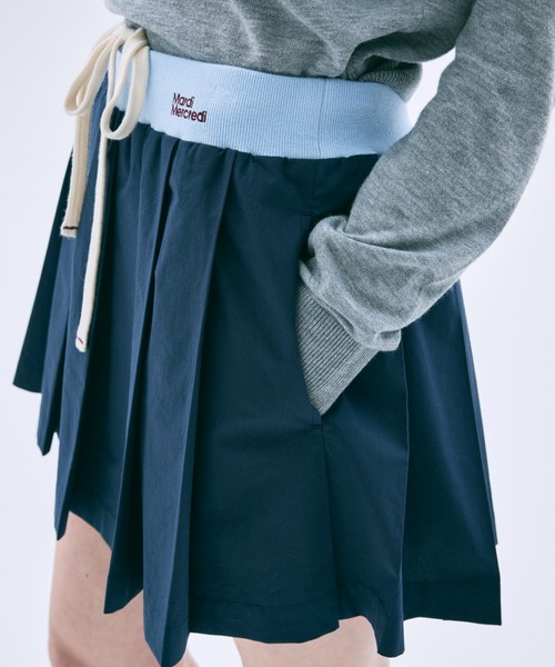 Mardi Mercredi（マルディメクルディ） スカート COTTON PLEATED MINI