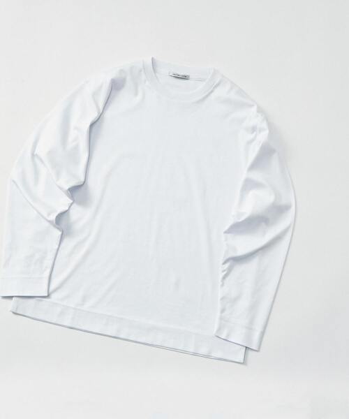 「MEN'S MELROSE」 長袖Tシャツ 4 ホワイト メンズ_画像2