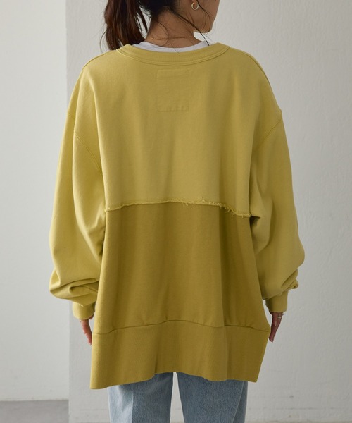 「etsinta」 スウェットカットソー ONE SIZE イエロー レディース_画像4