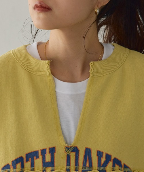 「etsinta」 スウェットカットソー ONE SIZE イエロー レディース_画像5