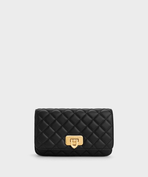 「CHARLES \u0026 KEITH」 ショルダーバッグ S ライトベージュ レディースの画像