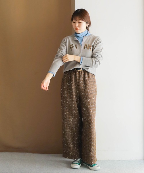 「NOMBRE IMPAIR」 イージーパンツ FREE ブラウン レディース_画像3