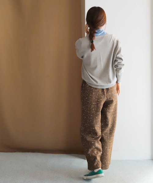 「NOMBRE IMPAIR」 イージーパンツ FREE ブラウン レディース_画像5