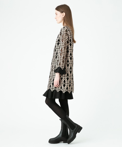 「LOULOU WILLOUGHBY」 長袖ワンピース 2 オレンジ レディースの画像