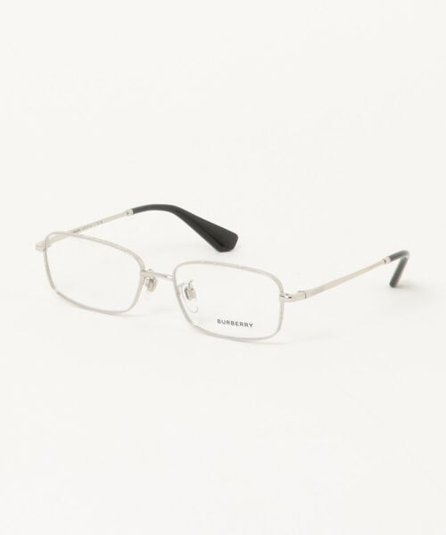 伊達メガネ メガネ 眼鏡 「BURBERRY/バーバリー」スクエア メガネ BE1402D 1005 55 シルバー メンズ レディース