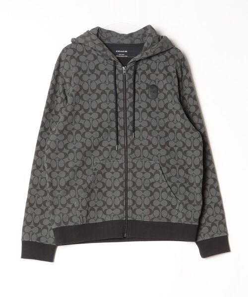 COACH ジップアップパーカー ブラック/グレー COACH（コーチ） ジップアップパーカー L グレー メンズ : ZOZOTOWN