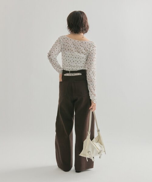 「mystic」 デニムパンツ 0 ブルー レディース_画像7