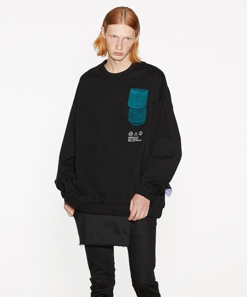 「SHAREEF」 長袖Tシャツ 1 パープル メンズ_画像3